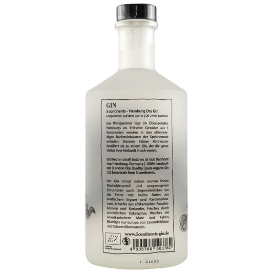 5 Continents - Hamburg Dry Gin BIO - Feingeisterei