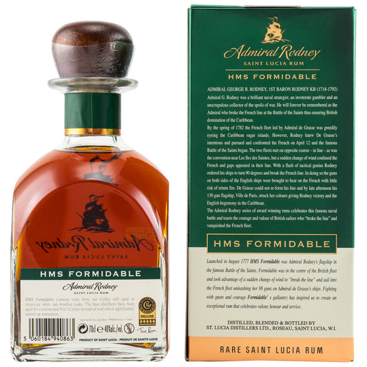 Admiral Rodney Rum - HMS Formidable