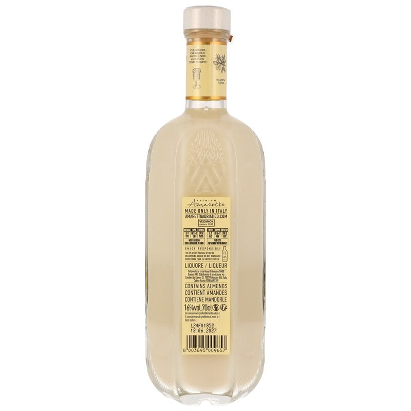 Adriatico Amaretto Crushed Almonds Bianco Liqueur - MHD: 06/27