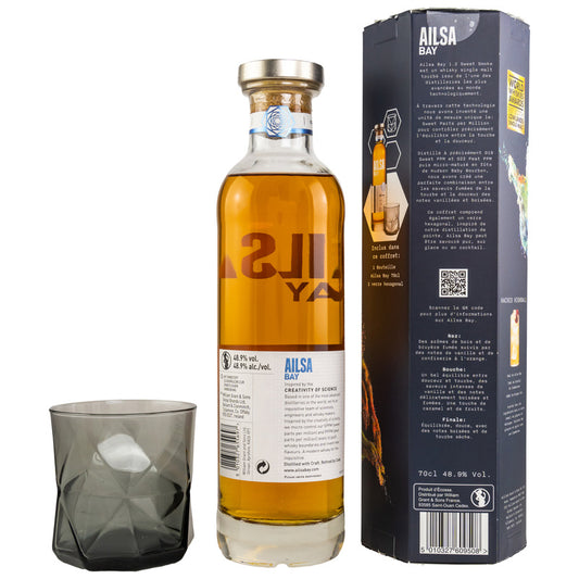 Ailsa Bay Sweet Smoke Release 1.2 Single Malt mit Glas-GP