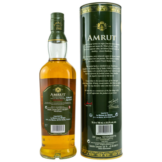 Amrut Peated Cask Strength - Indian Single Malt