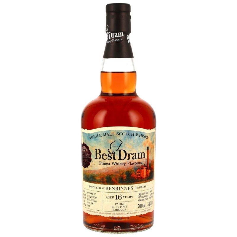 Benrinnes 2009/2025 - 16 y.o. - 1st Fill Ruby Port Barrique #301387 (Best Dram)