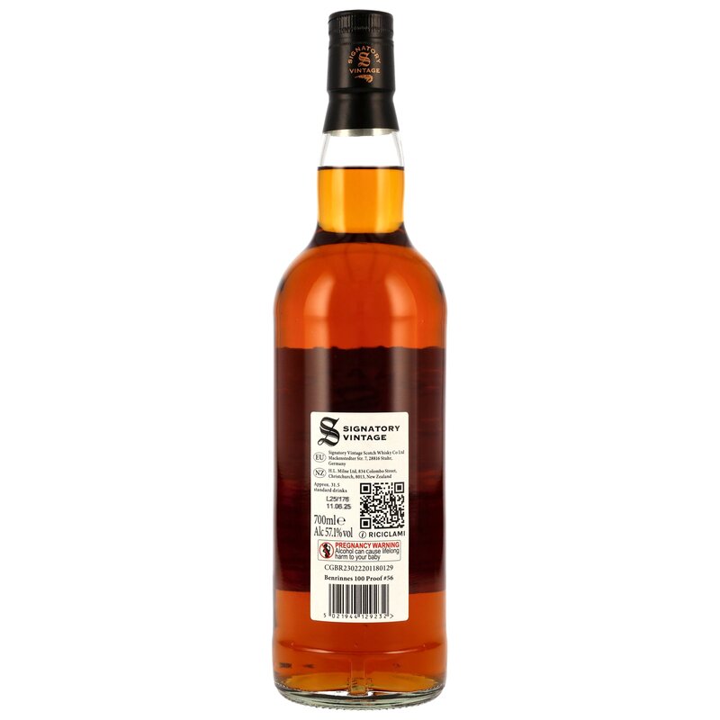 Benrinnes 2012/2025 - 13 y.o. - 1st Fill & Refill Oloroso Sherry Butts - Signatory 100 PROOF Edition #56