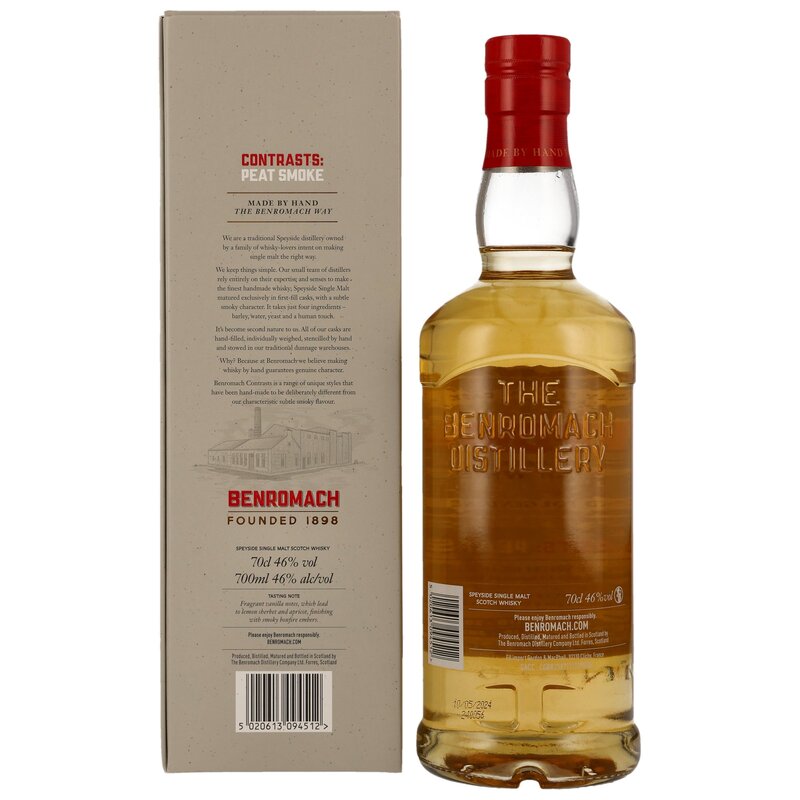 Benromach Contrasts: Peat Smoke - 2014/2024 - Bourbon Cask