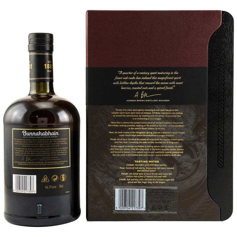 Bunnahabhain 25 y.o. - neue Austsattung