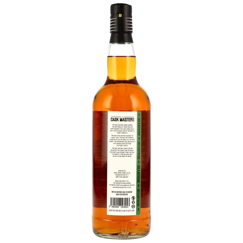 Cameronbridge 2012/2025 - 13 y.o. - 1st Fill Bourbon HHD #227203/2012 - Cask Masters - Brave New Spirits