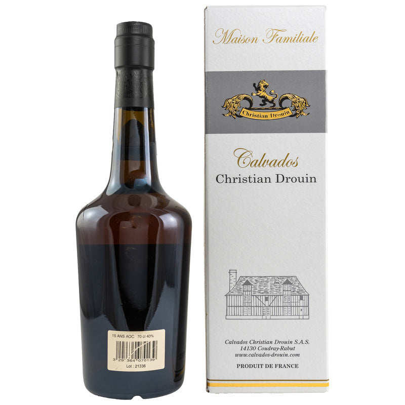 Christian Drouin 15 ans d'âge Calvados A.O.C