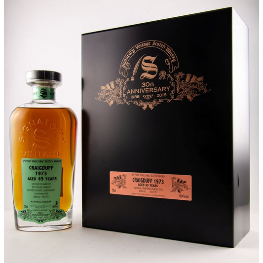Craigduff 1973/2018 30th Anniversary + 2 Gläser