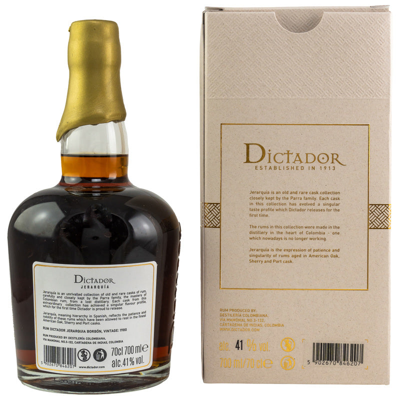 Dictador Jerarquia Bourbon Casks 1980/2020 - 40 y.o.