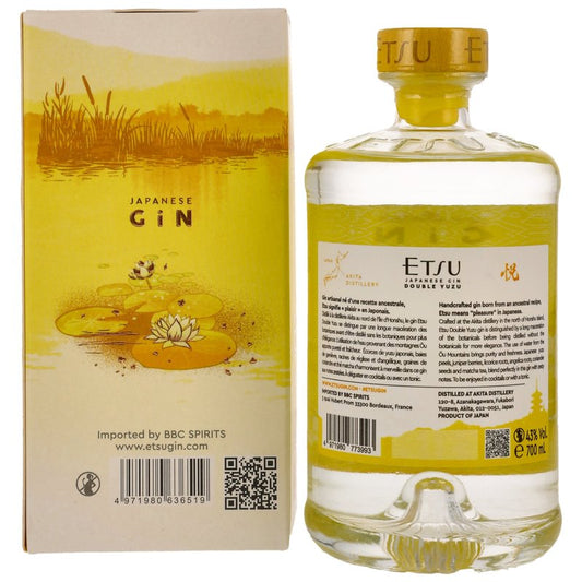 Etsu Double Yuzu Japanese Gin Neue Ausstattung