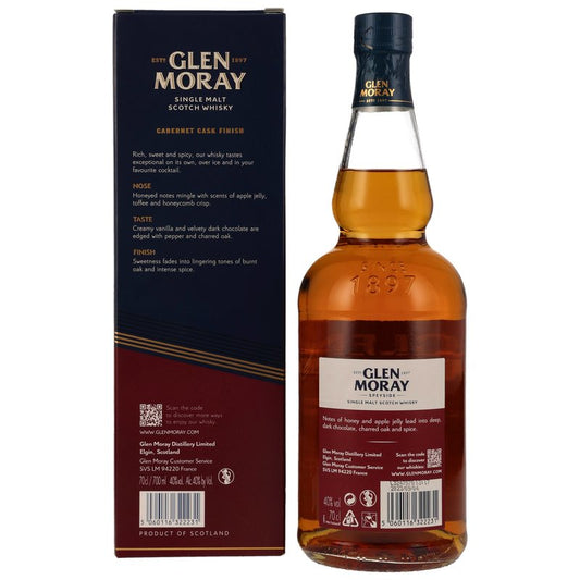 Glen Moray Cabernet Cask Finish - neue Ausstattung