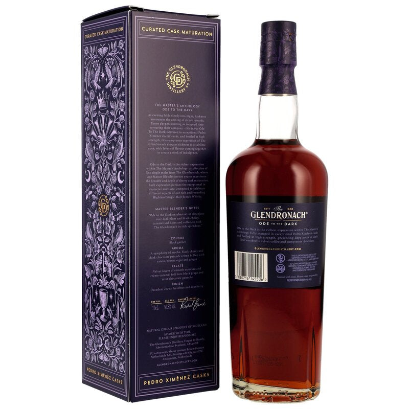 Glendronach Ode to the Dark - PX Sherry Casks