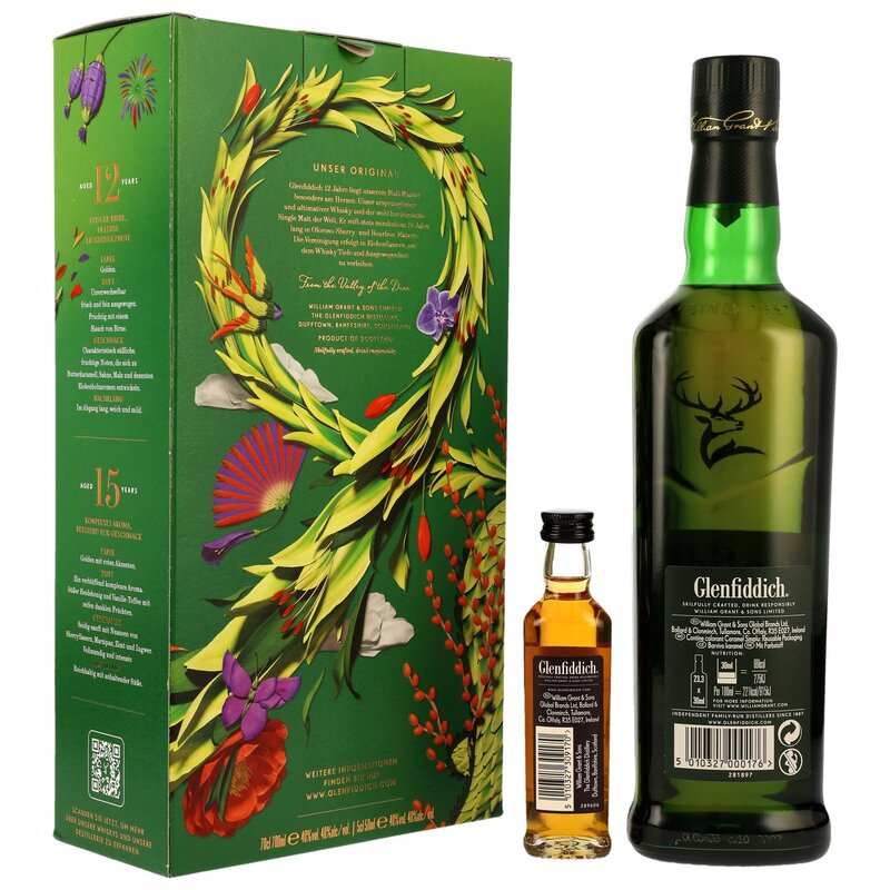Glenfiddich 12 y.o. + Glenfiddich 15 y.o. Mini