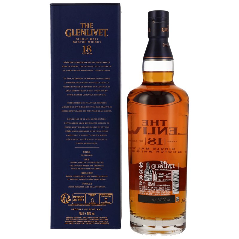 Glenlivet 18 y.o. - Batch Reserve 40% (franz. Version)