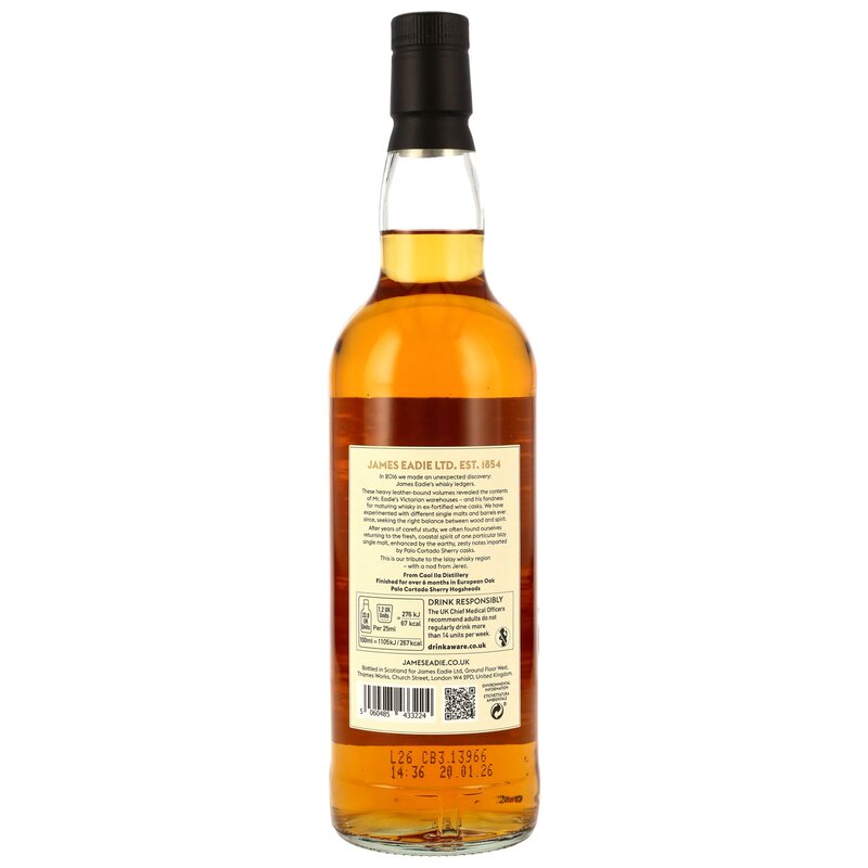 Islay Single Malt (Caol Ila) 8 y.o. - Palo Cortado Sherry Hogsheads Finish - James Eadie
