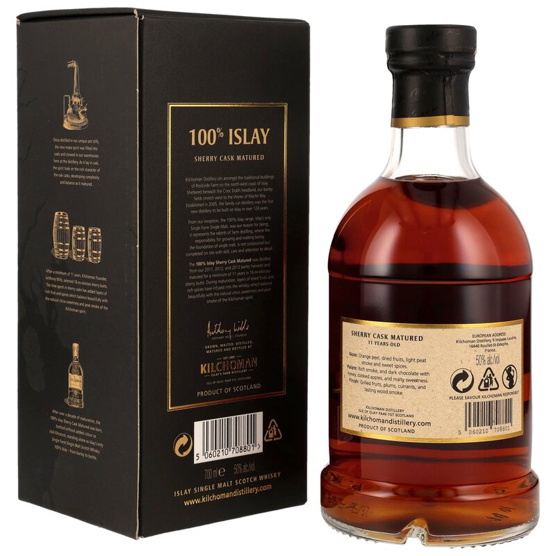Kilchoman 100% Islay - 11 y.o. - Sherry Cask Matured