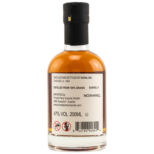 Koval Single Barrel Bourbon 200 ml (Bio)