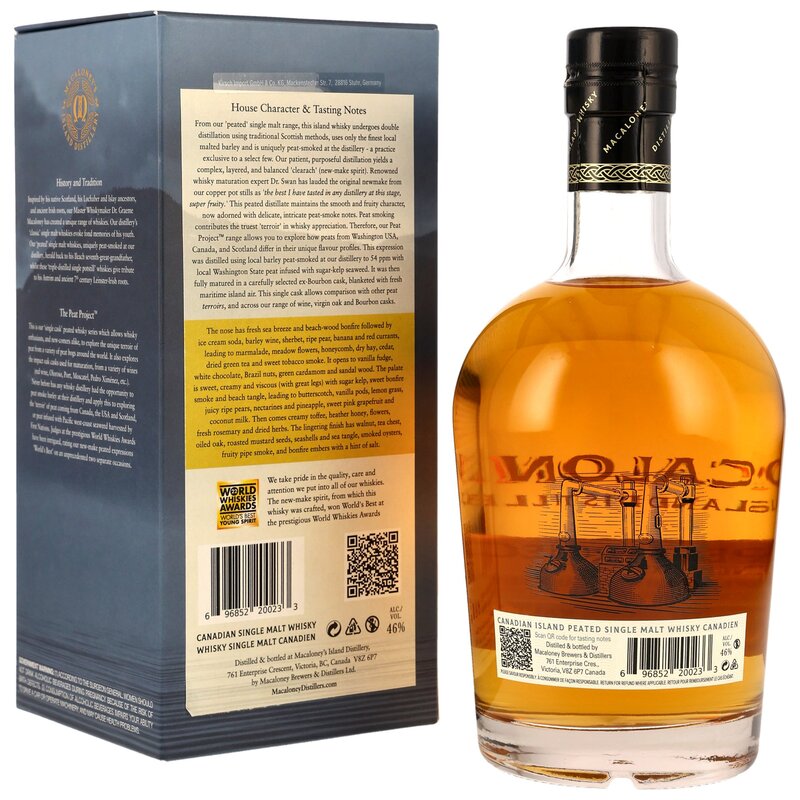 Macaloney Canadian Single Malt - Peat Project Sugar Kelp - Ex-Bourbon Cask