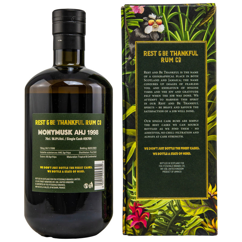 Monymusk 1998/2023 - 24 y.o. - AHJ Single Cask #26709 - Rest & Be Thankful