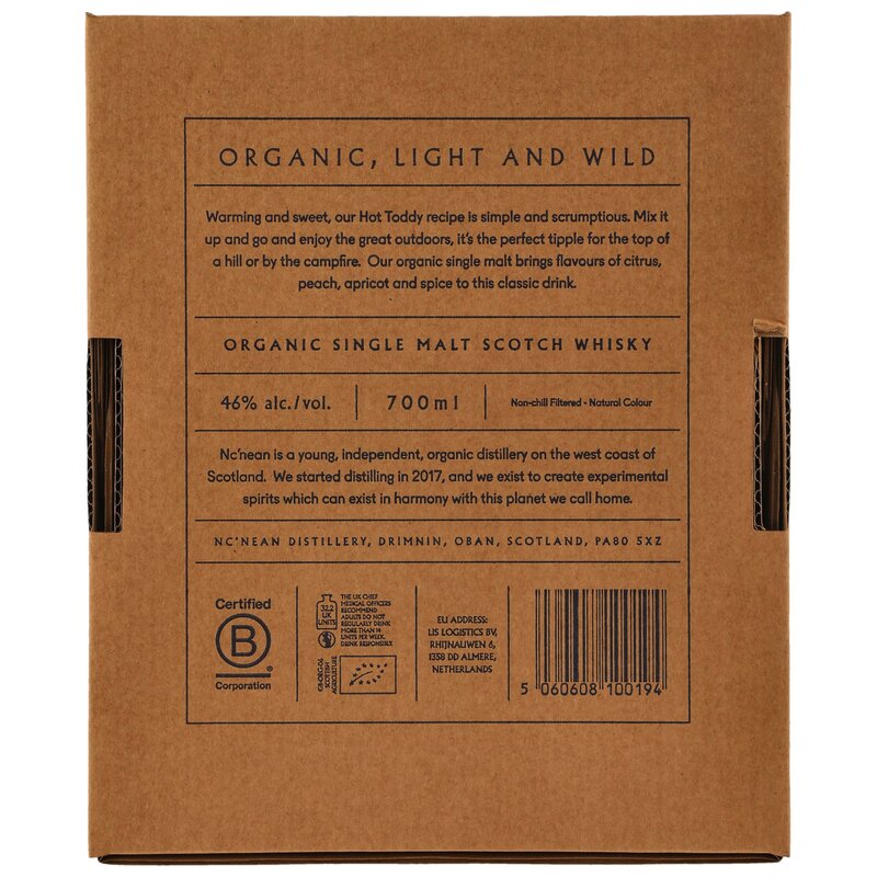 Nc'nean Organic Single Malt Whisky - Hot Toddy Set Neue Ausstattung