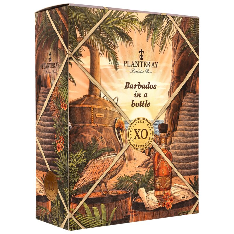 Planteray (Plantation) Rum Barbados XO 20th Anniversary mit 2 Gläsern