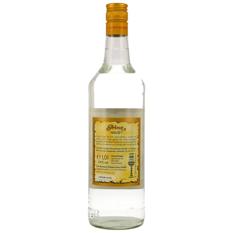 Prinz Hausschnaps (Marille) Liter