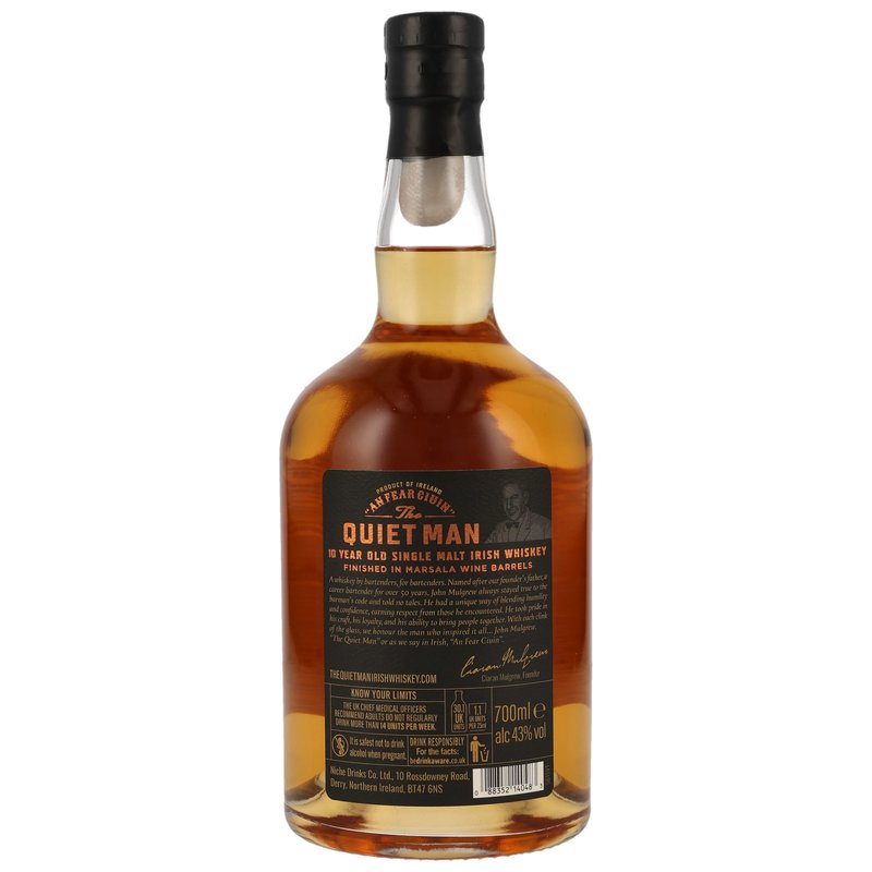 Quiet Man 10 y.o. Marsala Finish Barmans Code