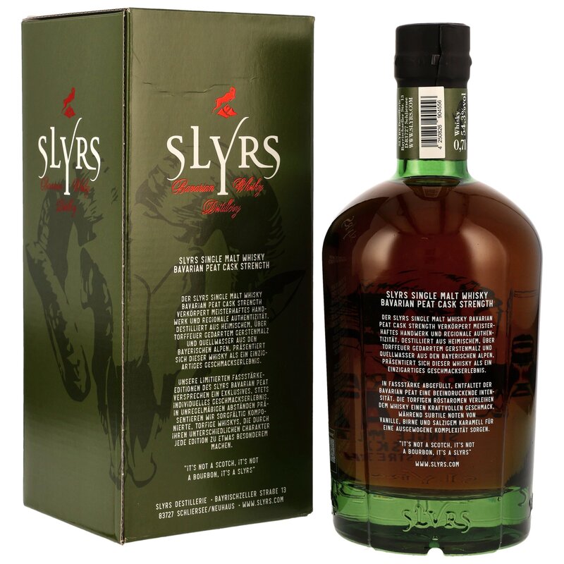 Slyrs Single Malt Bavarian PEAT Cask Strength 1.2