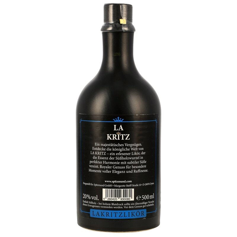 Spitzmund La Kritz - Lakritzlikör - neue Ausstattung