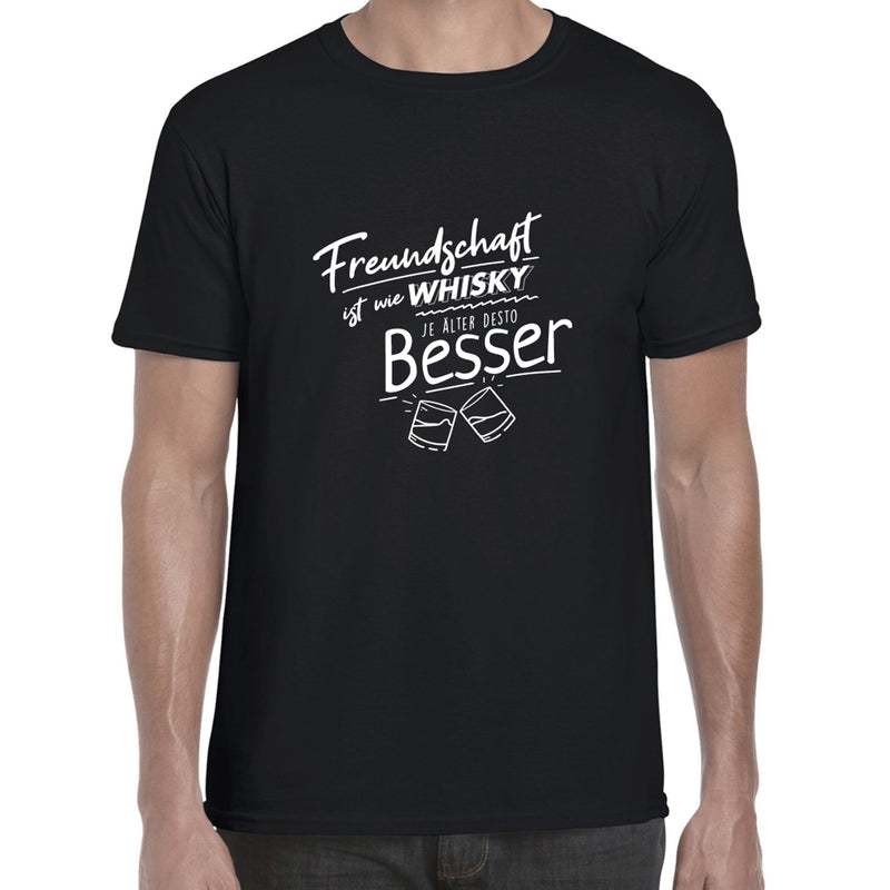 T-Shirt Freundschaft ist wie Whisky - M