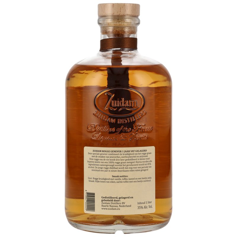 Zuidam Rogge Genever 2024 - 1 y.o. - LITER