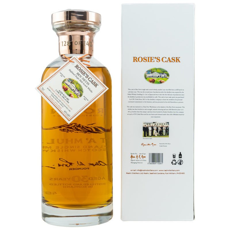 Allt A' Mhullin 1991/2021 - 30 y.o. - Rosie's Cask (Ben Nevis)