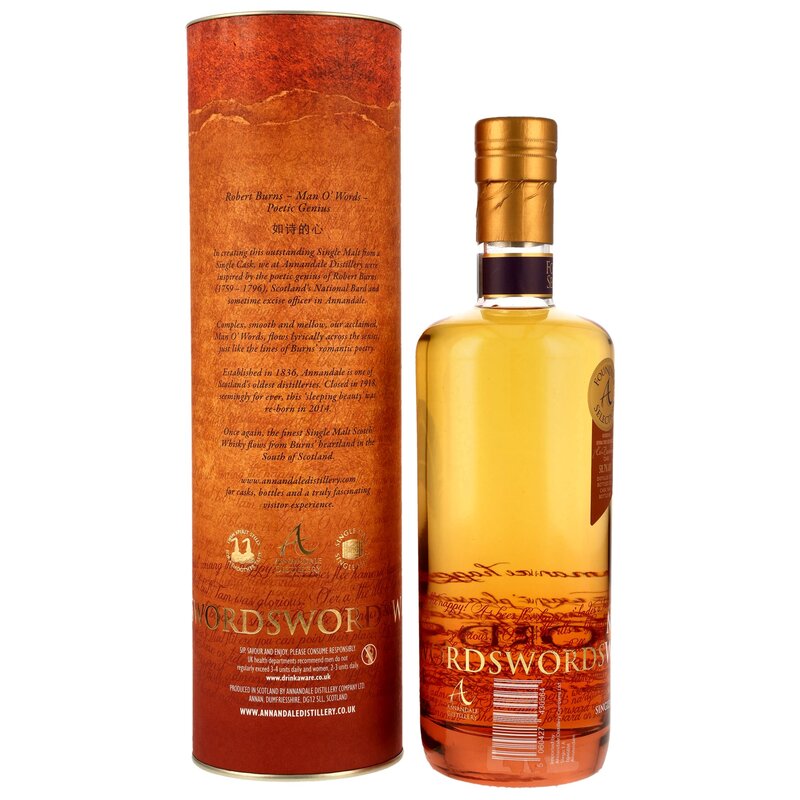 Annandale 2017/2023 Man O' Words Founders Selection - Bourbon Cask #1634