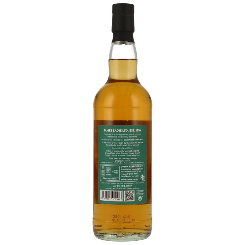 Aultmore 2014/2024 - 9 y.o. - First Fill Bourbon - James Eadie