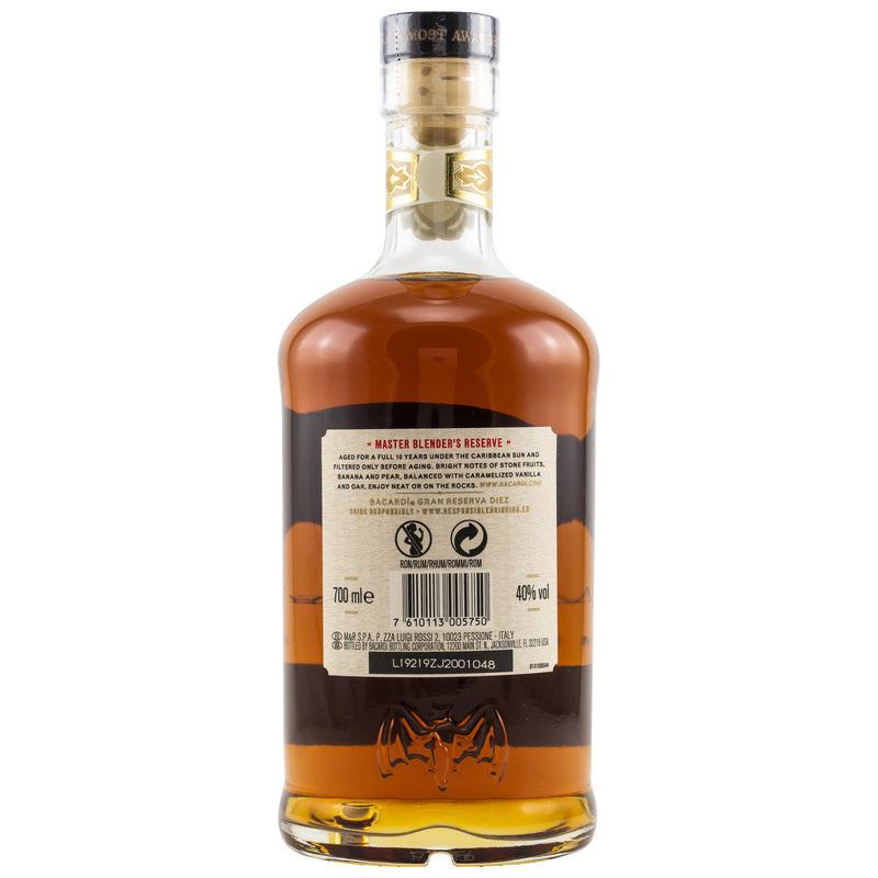 Bacardi Gran Reserva Diez - 10 y.o.