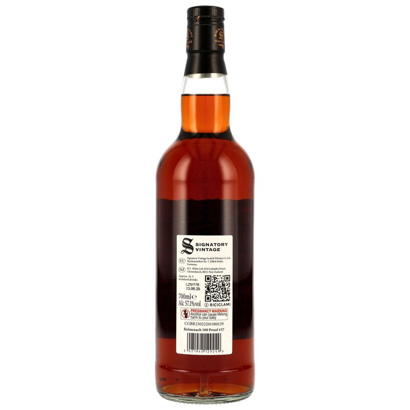 Balmenach 2016/2025 - 9 y.o. - 1st Fill Oloroso Sherry Butts - Signatory 100 PROOF Edition