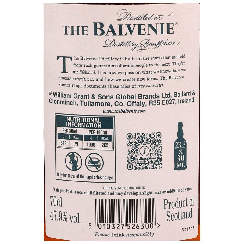 Balvenie 2005 - 18 y.o. - French Pineau Cask #53 Curious Casks