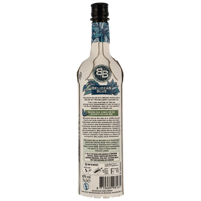 Belizean Blue Silver Rum - Travellers Liquors