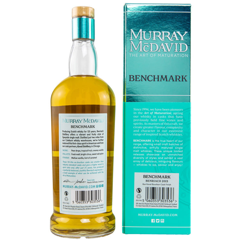 Benriach 2013/2022 - 8 y.o. - Koval Bourbon Cask - Murray McDavid