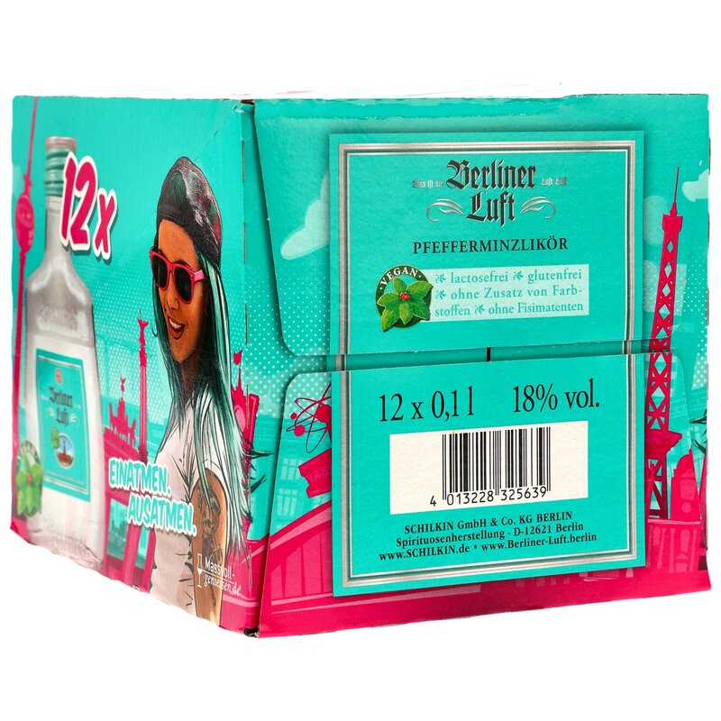 Berliner Luft Pfefferminzlikör 100ml VPE 12x0,1