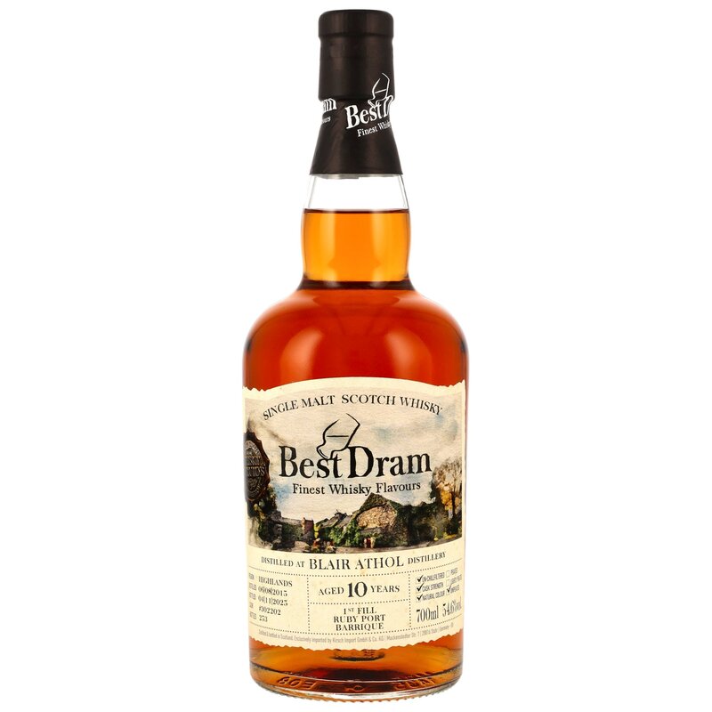 Blair Athol 2015/2025 - 10 y.o. - 1st Fill Ruby Port Barrique #302202 (Best Dram)