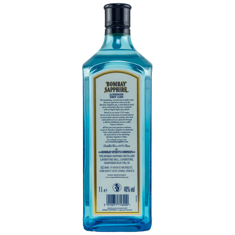 Bombay Sapphire Gin - 1,0 Liter