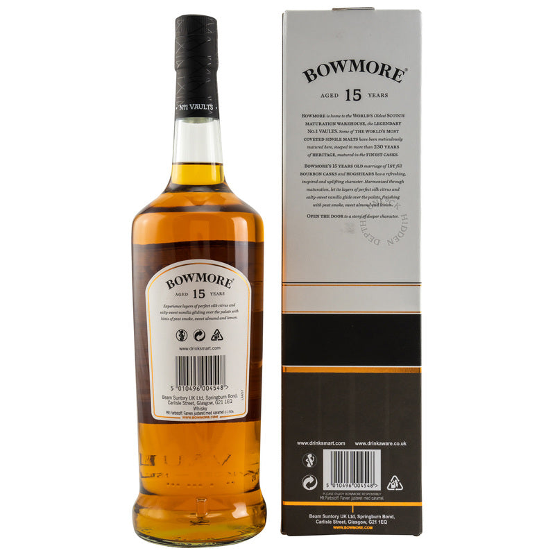 Bowmore 15 y.o. - Golden & Elegant - LITER