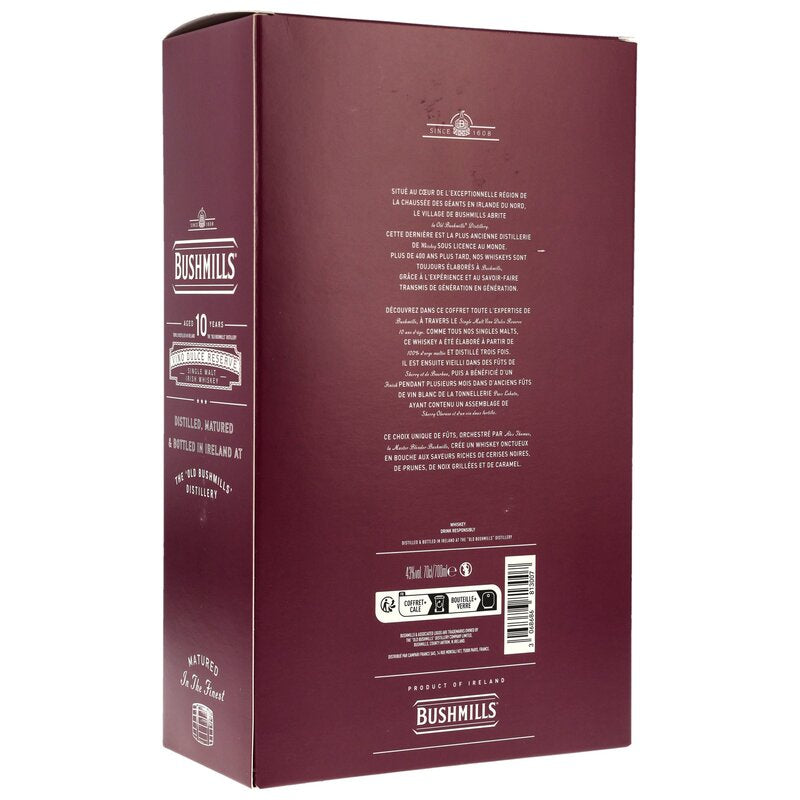 Bushmills 10 y.o. Vino Dulce Cask + 2 Gläser