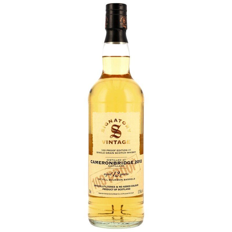 Cameronbridge 2012/2025 - 12 y.o. - Signatory 100 PROOF Grain Edition #1