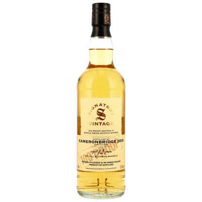 Cameronbridge 2012/2025 - 12 y.o. - Signatory 100 PROOF Grain Edition #1