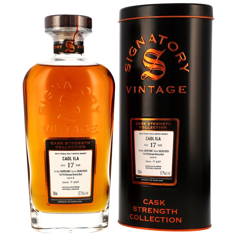 Caol Ila 2007/2025 - 17 y.o. - Sig CS 1st Fill Oloroso Sherry Butt