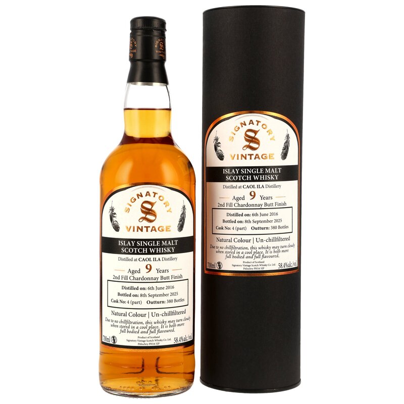 Caol Ila 2016/2025 - 9 y.o. - 2nd Fill Chardonnay Cask Finish #4 - Signatory