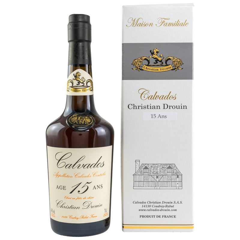 Christian Drouin 15 ans d'âge Calvados A.O.C