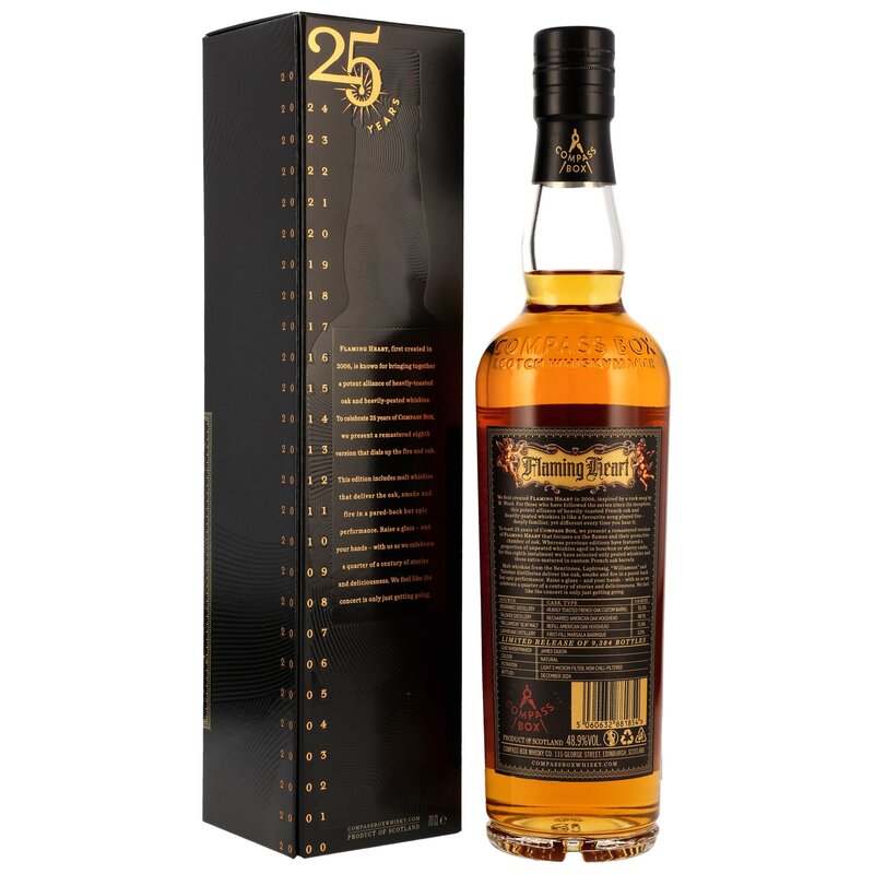 Compass Box Flaming Heart Blended Malt 25th Anniversary Edition